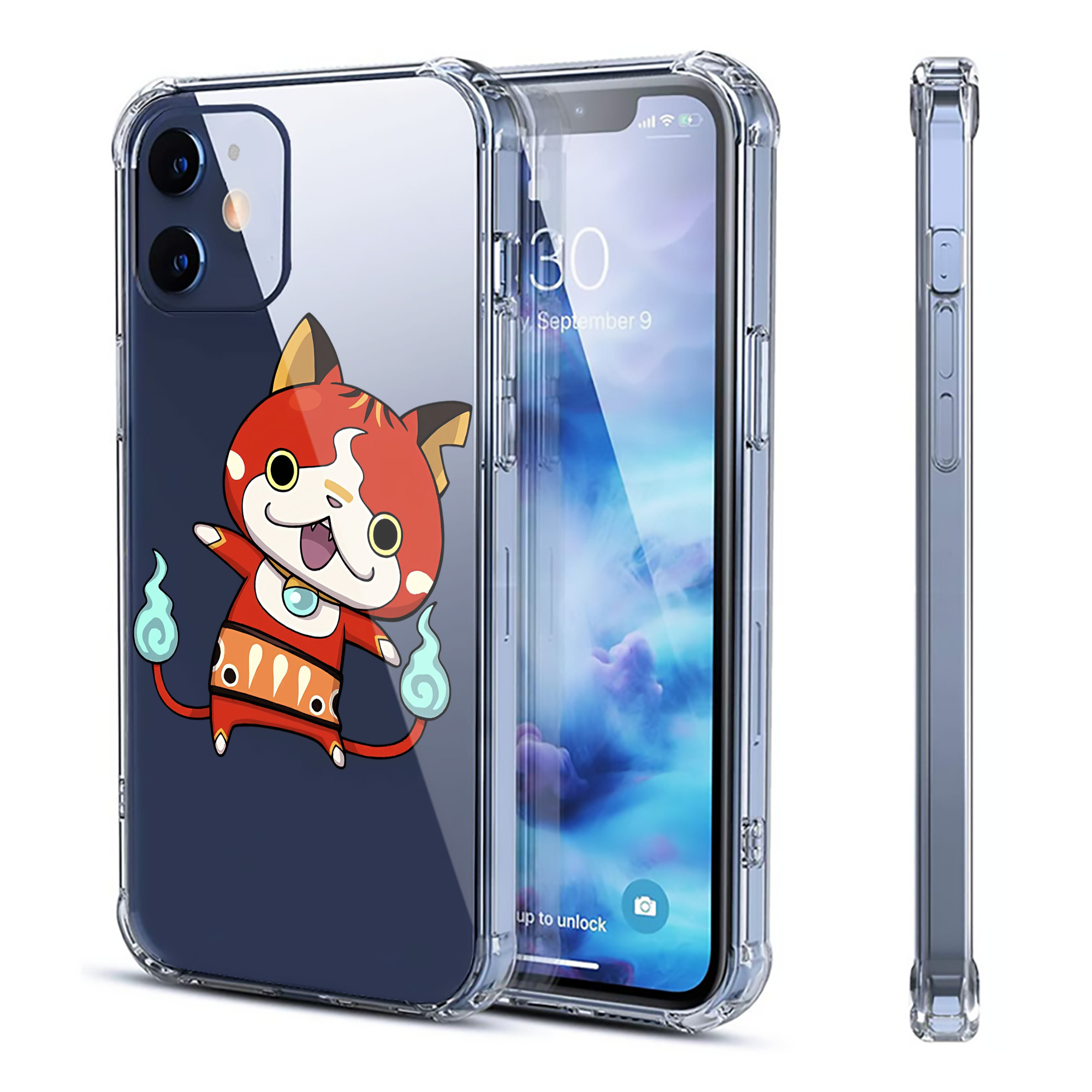 （画像用） 妖怪ウォッチ Yo-kai Watch 【iPhone 12シリーズ対応】透明スマホケース（クリアソフトケース）